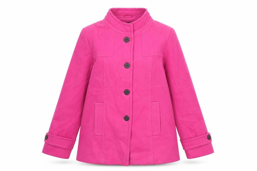 Womens UK Size 14 Wardrobe Pink Pea Coat