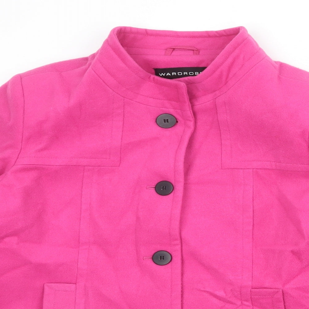 Womens UK Size 14 Wardrobe Pink Pea Coat