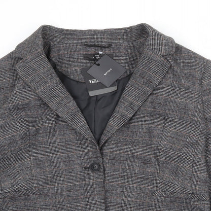 NEXT Womens Grey Polyester Jacket Suit Jacket Size 14