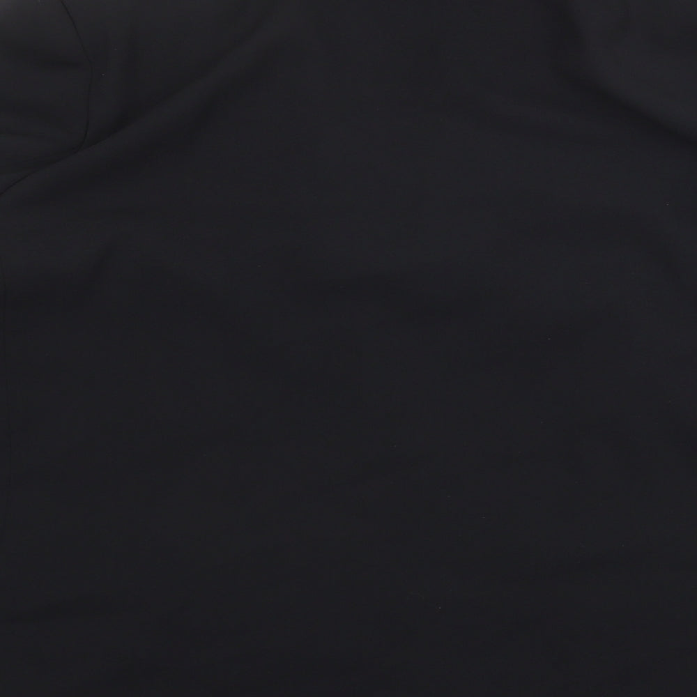 Marks and Spencer Womens Black Herringbone Polyester Jacket Blazer Size 14