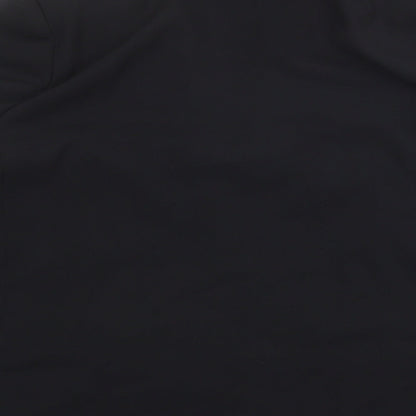 Marks and Spencer Womens Black Herringbone Polyester Jacket Blazer Size 14