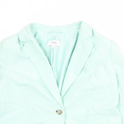 Womens UK Size 12 Marks and Spencer Regular Green Suit Jacket