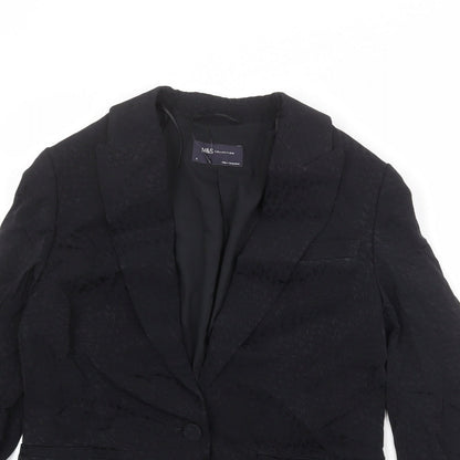 Womens UK Size 8 Marks and Spencer Regular Black Suit Jacket