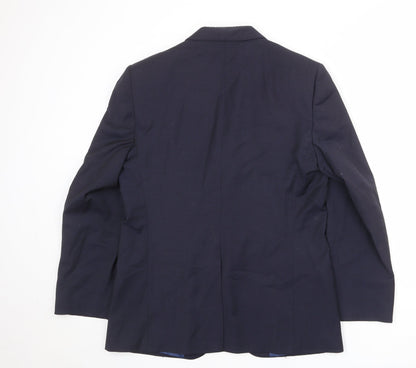 Mens UK Size 40 Marks and Spencer Regular Blue Suit Jacket