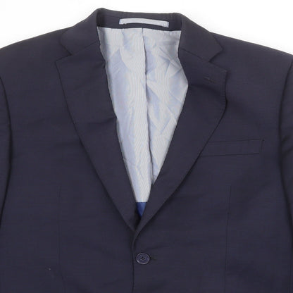 Mens UK Size 40 Marks and Spencer Regular Blue Suit Jacket