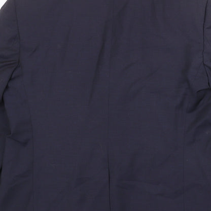 Mens UK Size 40 Marks and Spencer Regular Blue Suit Jacket