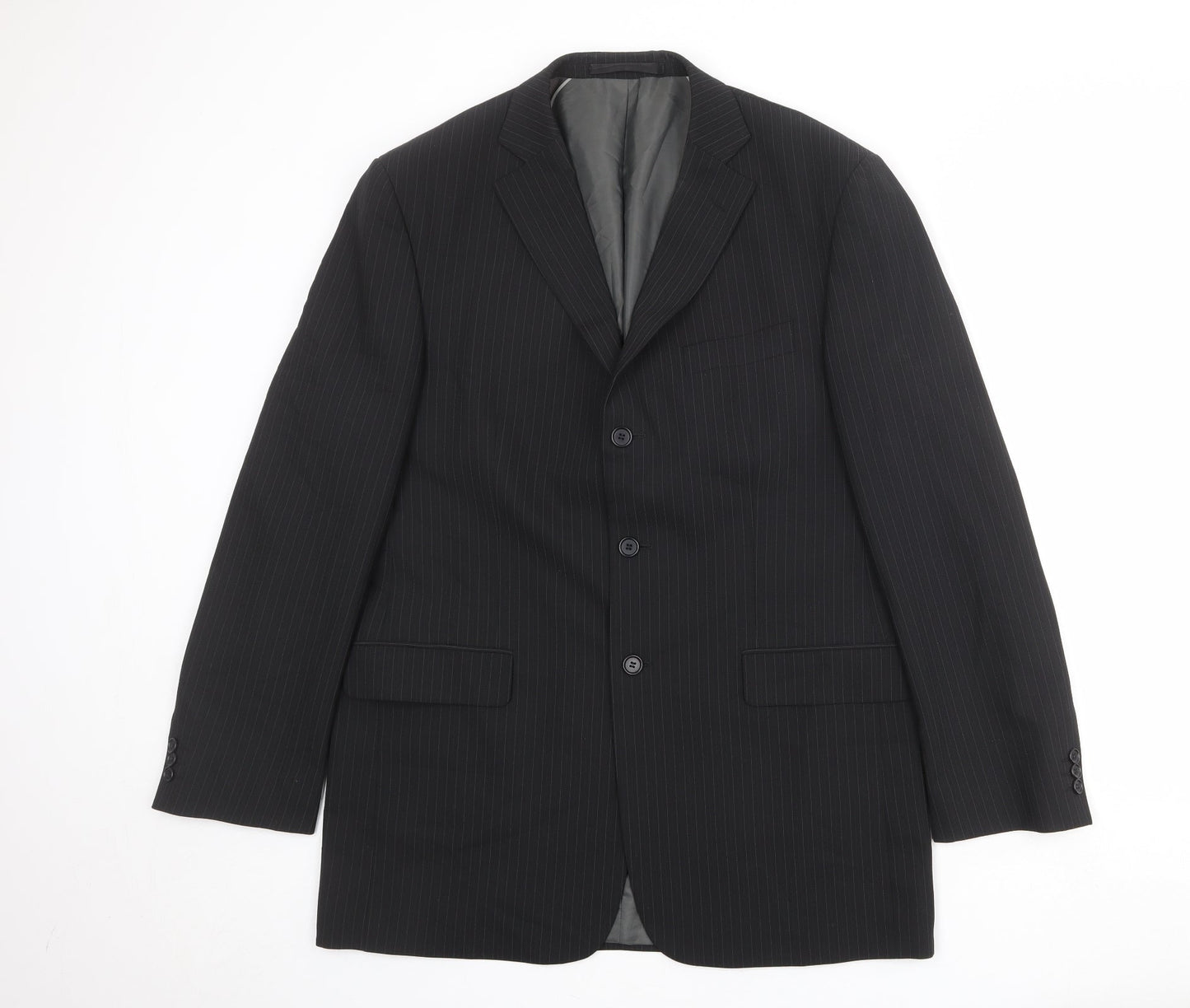 Mens UK Size 42 Marks and Spencer Regular Black Suit Jacket