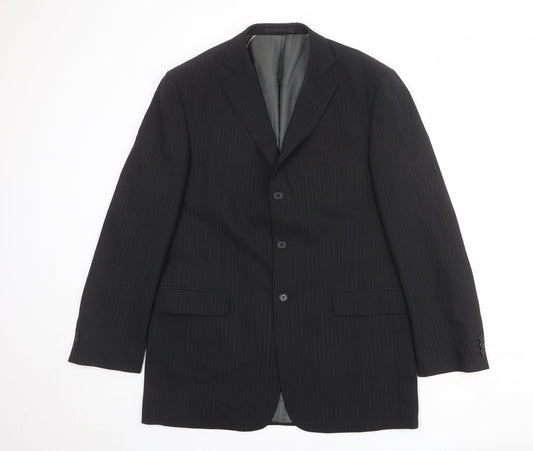 Mens UK Size 42 Marks and Spencer Regular Black Suit Jacket