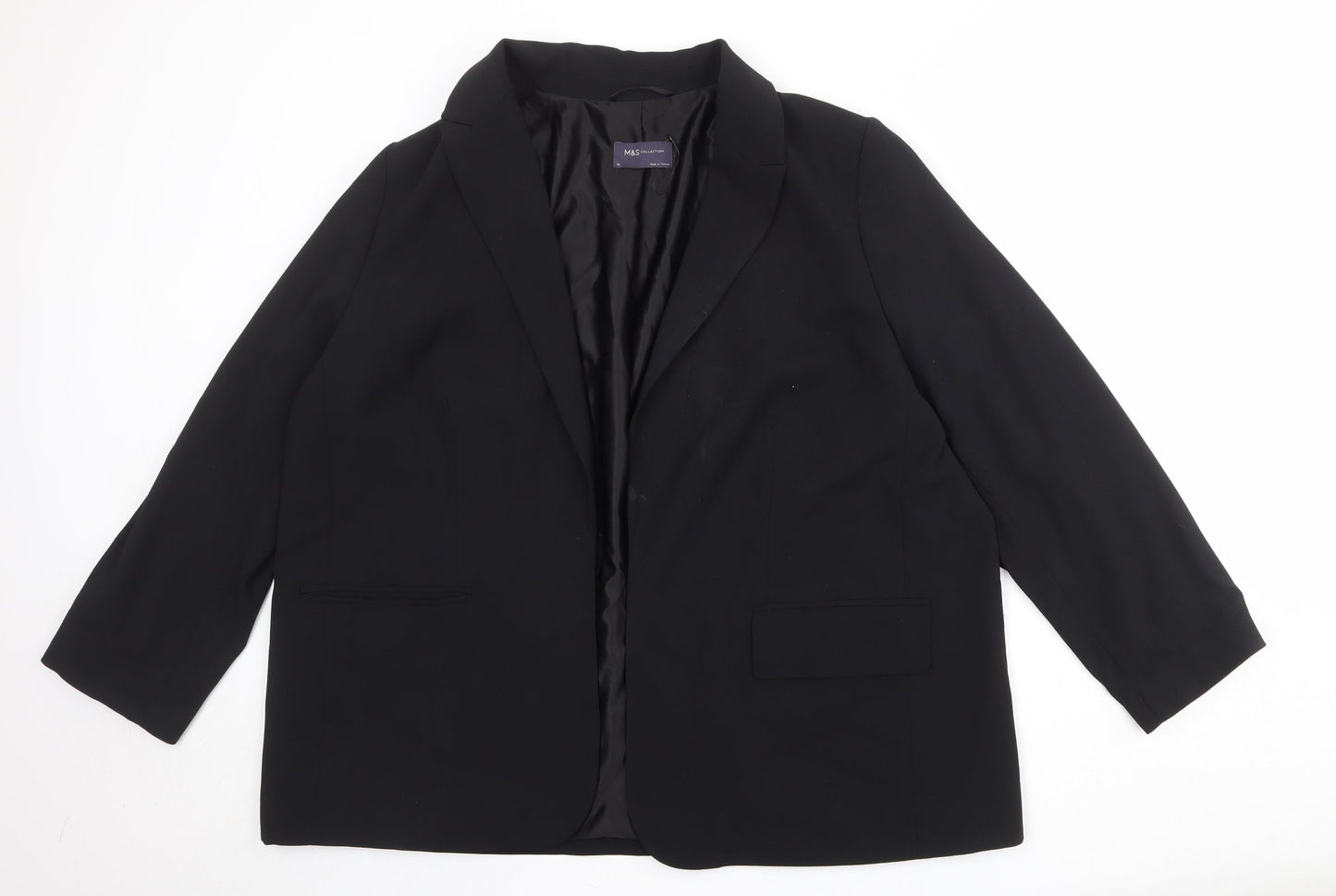 Womens UK Size 20 Marks and Spencer Regular Black Blazer