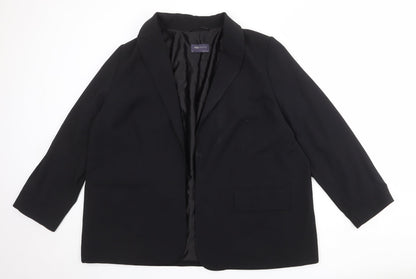 Womens UK Size 20 Marks and Spencer Regular Black Blazer
