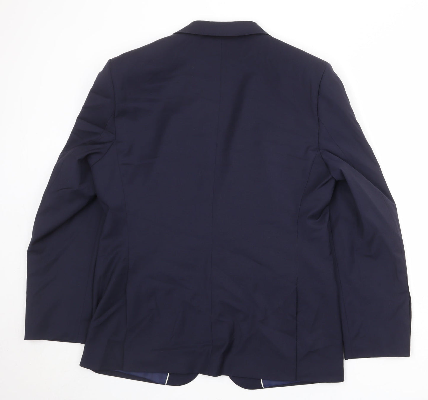 Autograph Mens Blue Polyester Jacket Suit Jacket Size 42 Regular