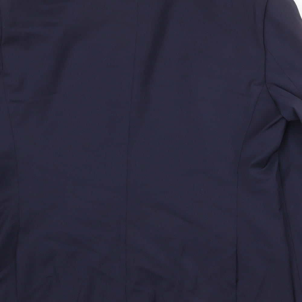 Autograph Mens Blue Polyester Jacket Suit Jacket Size 42 Regular
