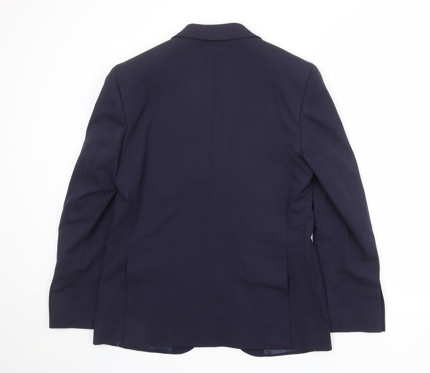 Autograph Mens Blue Polyester Jacket Suit Jacket Size 38 Regular