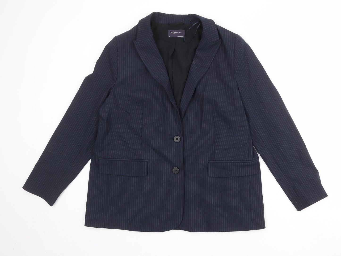 Womens UK Size 16 Marks and Spencer Regular Blue Suit Jacket