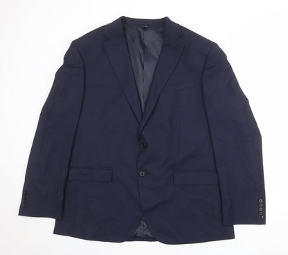 Mens UK Size 44 Marks and Spencer Regular Blue Suit Jacket