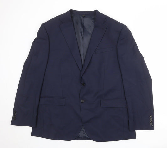 Mens UK Size 44 Marks and Spencer Regular Blue Suit Jacket