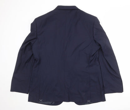 Mens UK Size 44 Marks and Spencer Regular Blue Suit Jacket