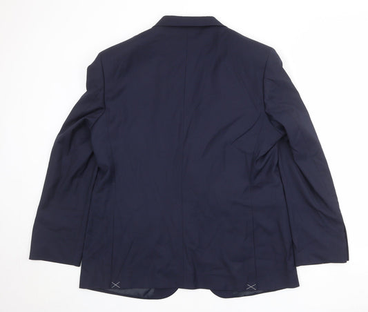 Mens UK Size 44 Marks and Spencer Regular Blue Suit Jacket