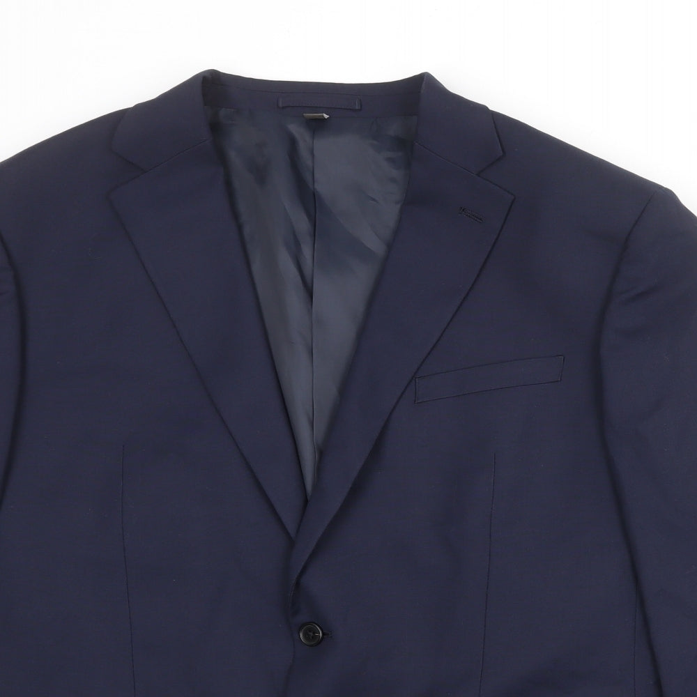 Mens UK Size 44 Marks and Spencer Regular Blue Suit Jacket