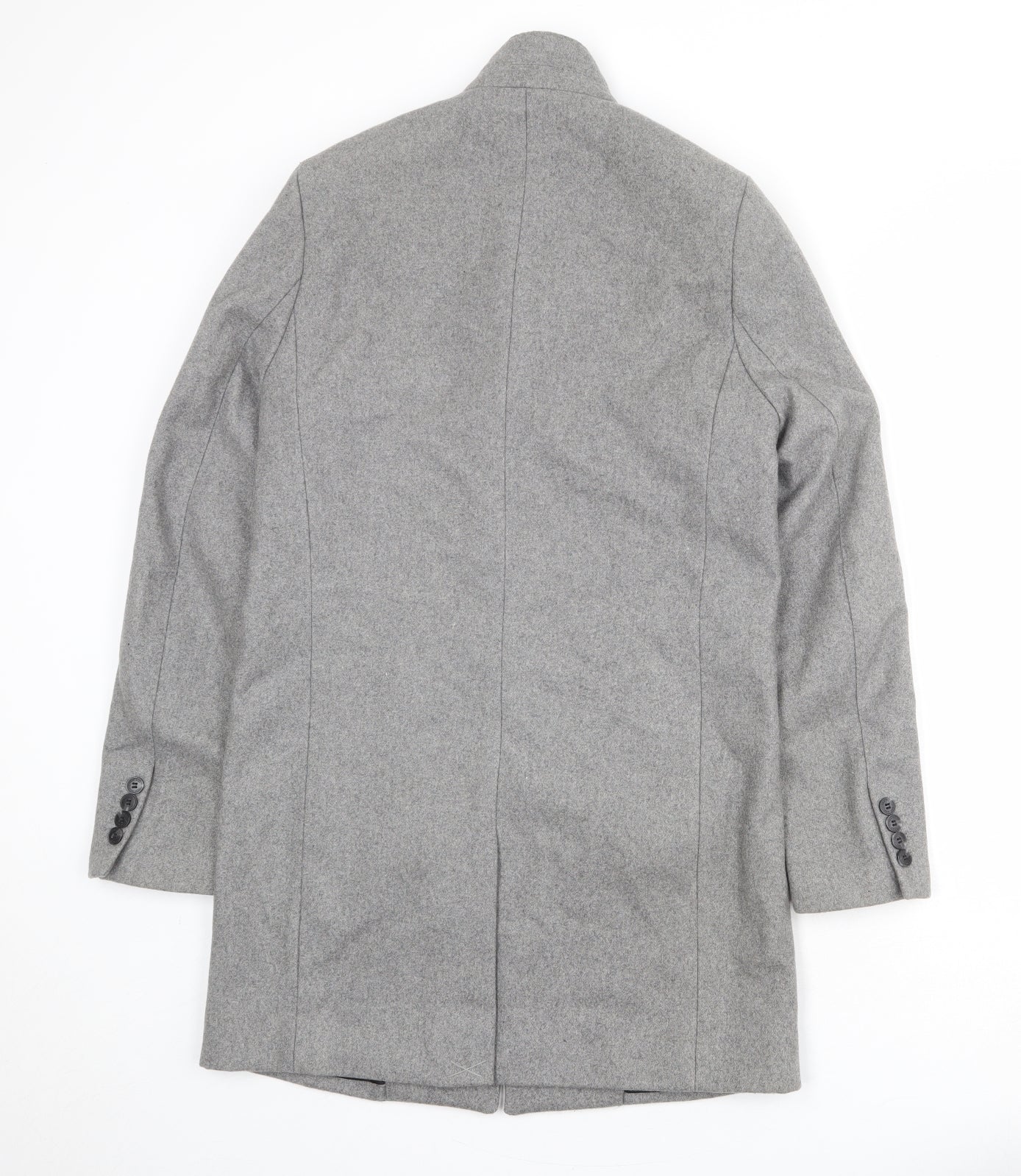 Mens UK Size 34 H&M Grey Overcoat