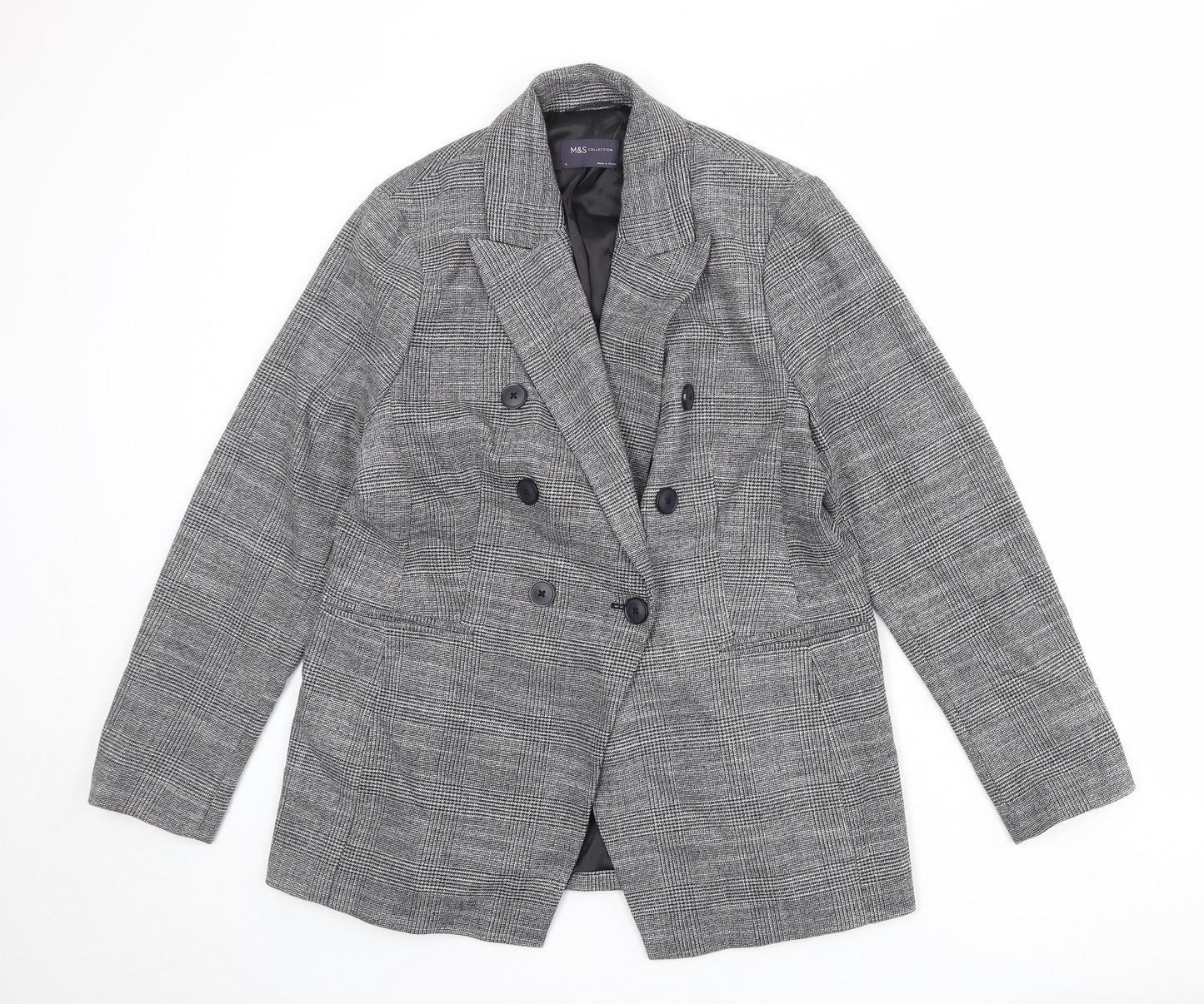 Womens UK Size 14 Marks and Spencer Regular Grey Suit Jacket