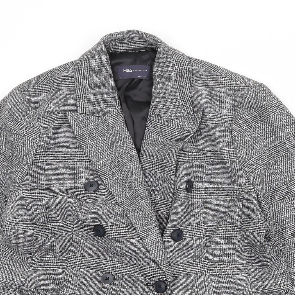 Womens UK Size 14 Marks and Spencer Regular Grey Suit Jacket