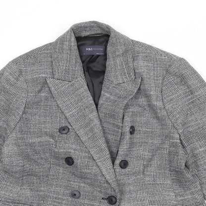 Womens UK Size 14 Marks and Spencer Regular Grey Suit Jacket