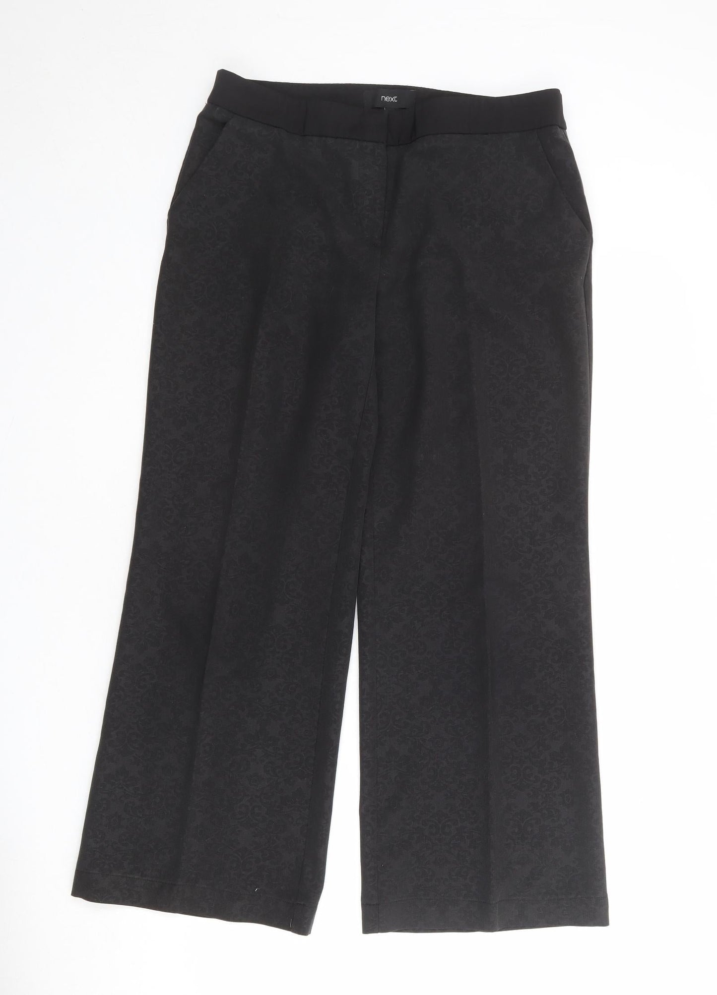 Womens UK Size 12 NEXT Regular Fit  Black Trousers