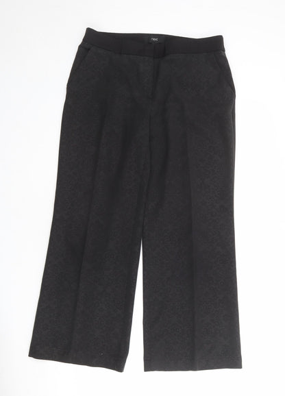 Womens UK Size 12 NEXT Regular Fit  Black Trousers