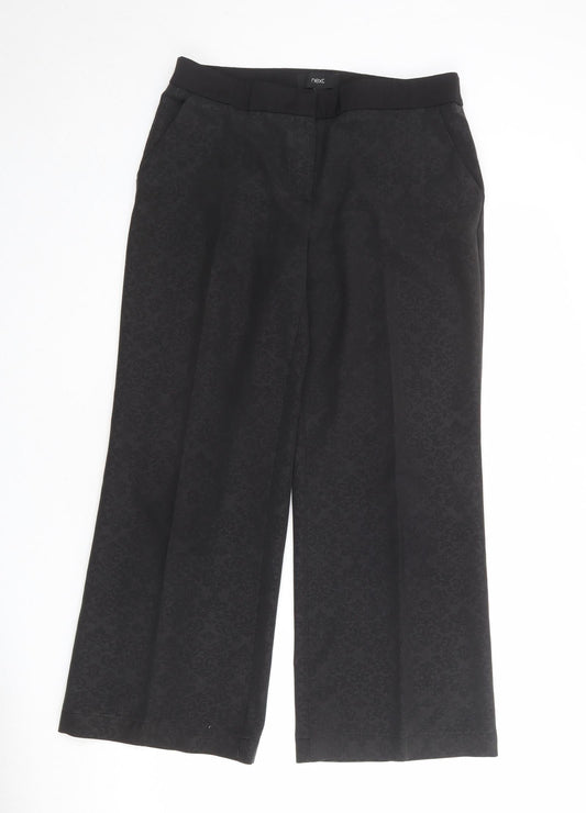 Womens UK Size 12 NEXT Regular Fit  Black Trousers