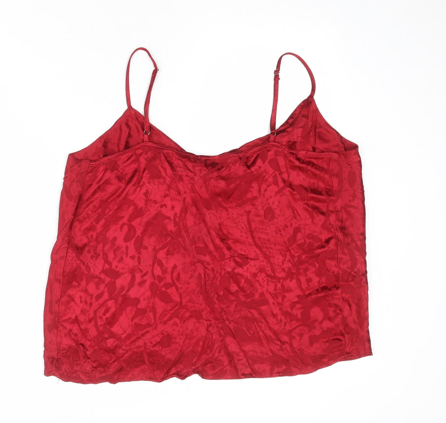 Womens UK Size 14 River Island Red Camisole Tank