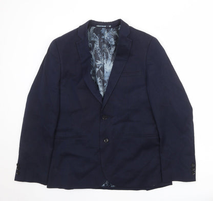 Mens UK Size 40 Harry Brown Regular Blue Suit Jacket