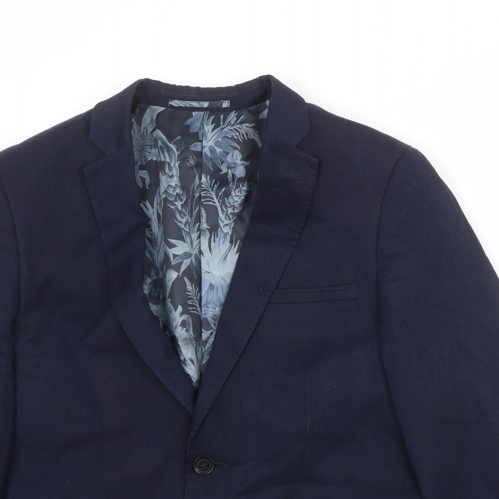 Mens UK Size 40 Harry Brown Regular Blue Suit Jacket