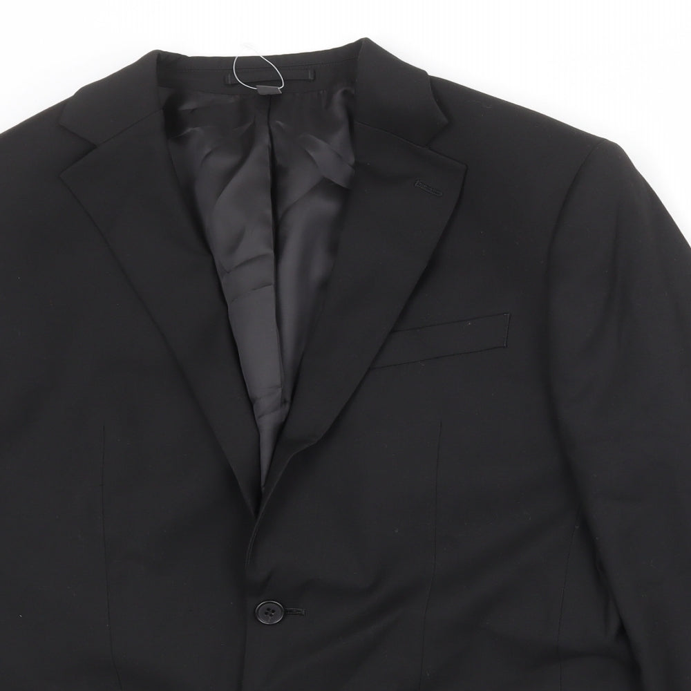 Mens UK Size 38 Marks and Spencer Regular Black Suit Jacket