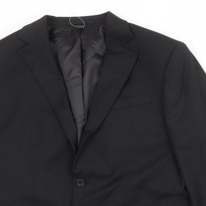 Mens UK Size 38 Marks and Spencer Regular Black Suit Jacket