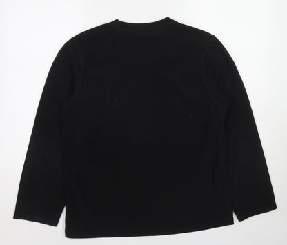 Mens UK Size S Blue Harbour Black Pullover Sweatshirt