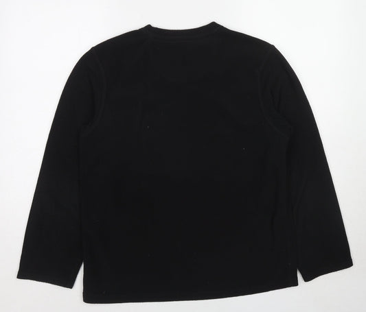 Mens UK Size S Blue Harbour Black Pullover Sweatshirt