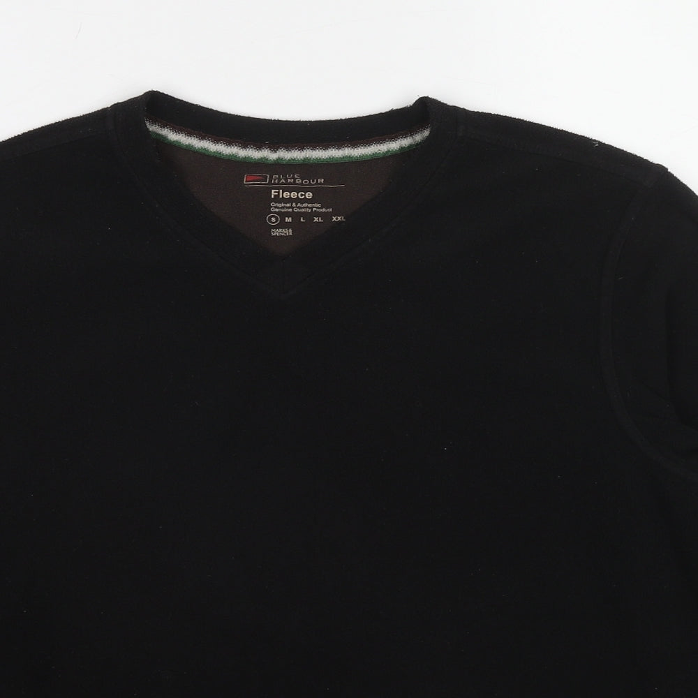 Mens UK Size S Blue Harbour Black Pullover Sweatshirt