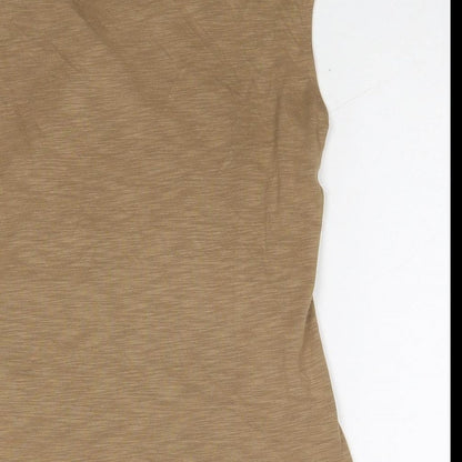 Womens UK Size 10 Marks and Spencer Brown Basic Blouse
