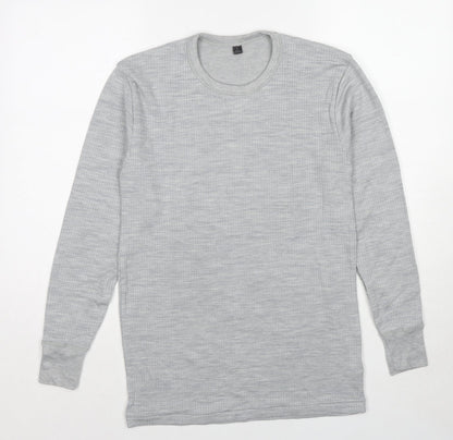 Mens UK Size S Marks and Spencer Grey Pullover Sweatshirt