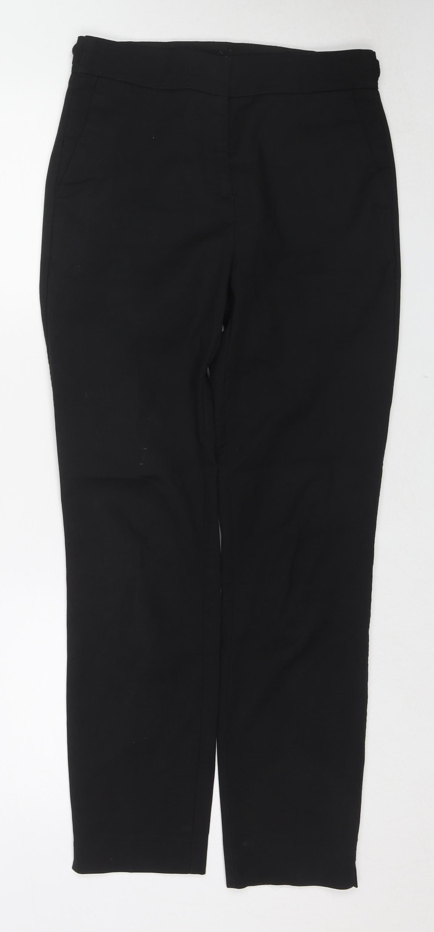 Womens UK Size S Zara Regular Fit  Black Trousers