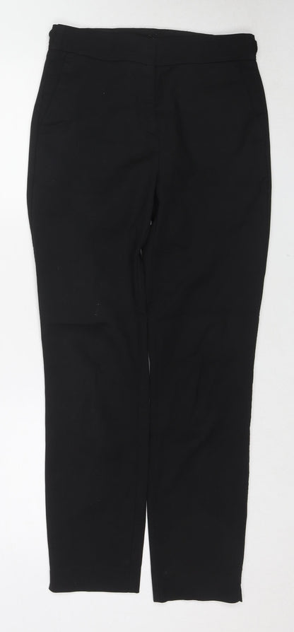Womens UK Size S Zara Regular Fit  Black Trousers