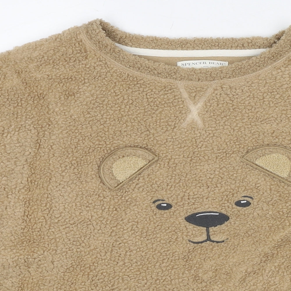 Womens UK Size S Marks and Spencer Brown Pullover Sweatshirt