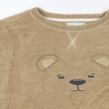 Womens UK Size S Marks and Spencer Brown Pullover Sweatshirt