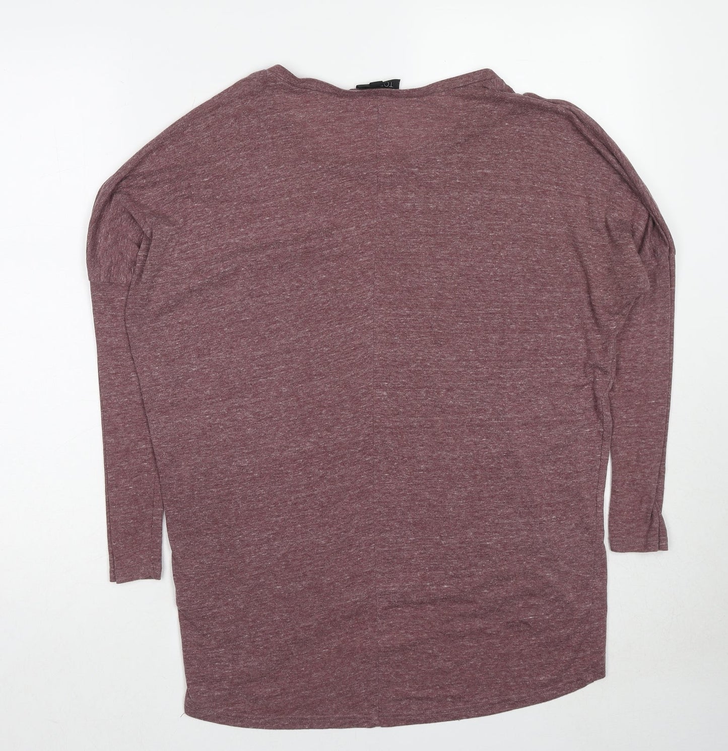 Womens UK Size 8 Topshop Purple Basic T-Shirt