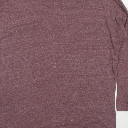 Womens UK Size 8 Topshop Purple Basic T-Shirt