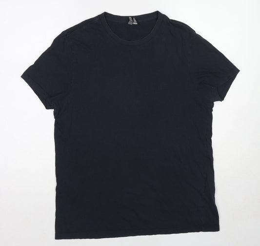 Womens UK Size L ASOS Blue Basic T-Shirt