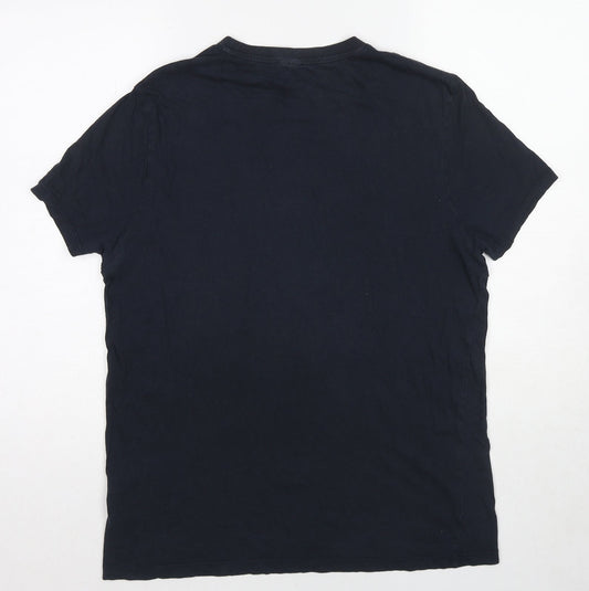 Womens UK Size L ASOS Blue Basic T-Shirt