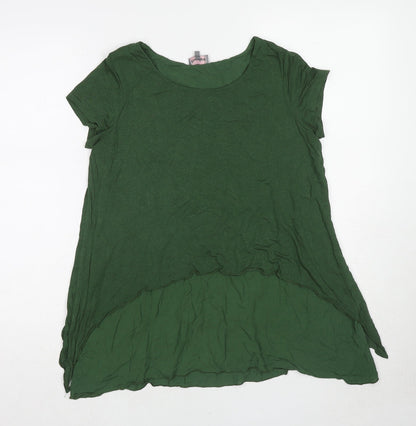 Womens UK Size 8 Phase Eight Green Basic T-Shirt