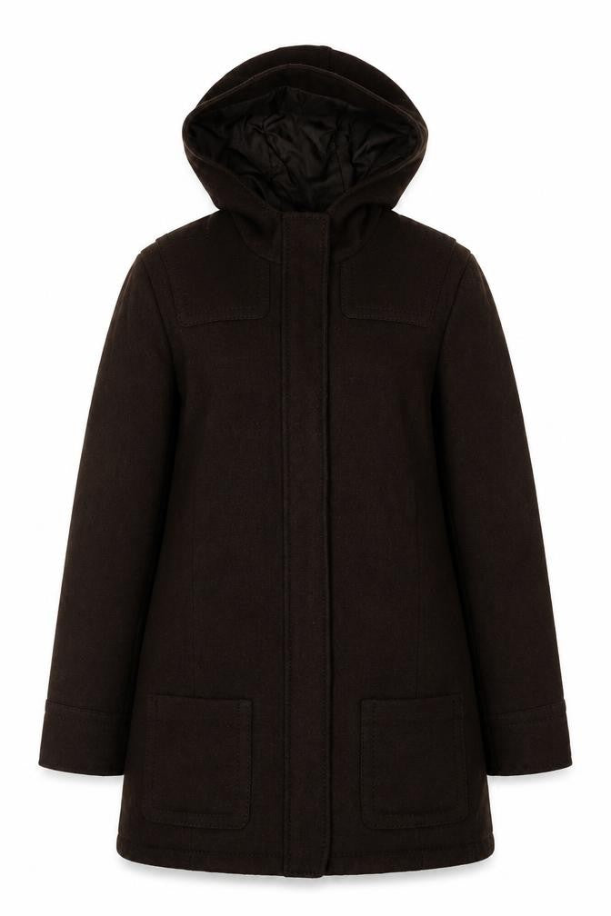 Womens UK Size 12 La Redoute Brown Overcoat